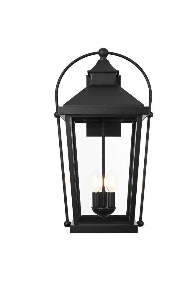 Luz 24 inch Outdoor Wall sconce in Black