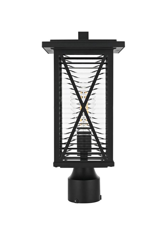 Jada 16 inch Outdoor Post light in Black