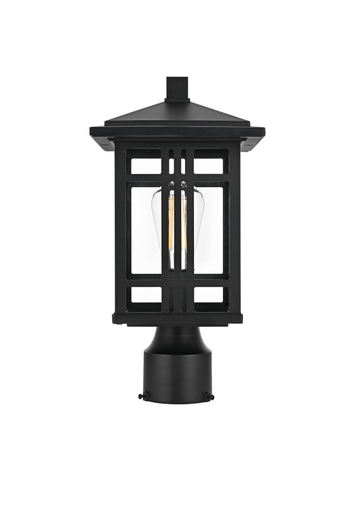 Harley 15 inch Outdoor Post light in Black