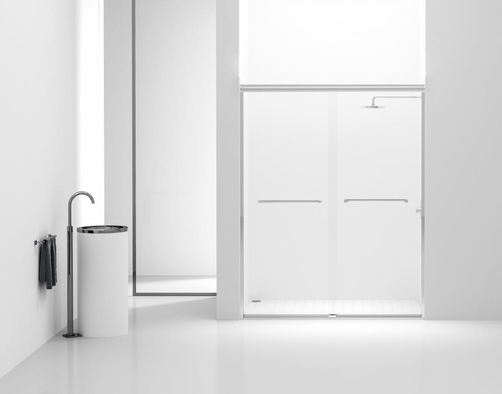 Fixed framed shower door 60 x 72 Matte Black