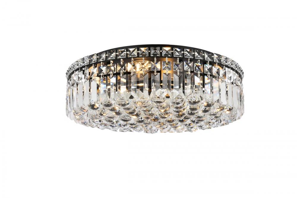 Maxime 20 inch black flush mount