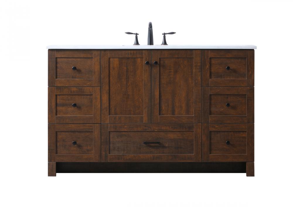 Vanity Cabinet 7Dw 2Dr 54"x19"x34" Expresso