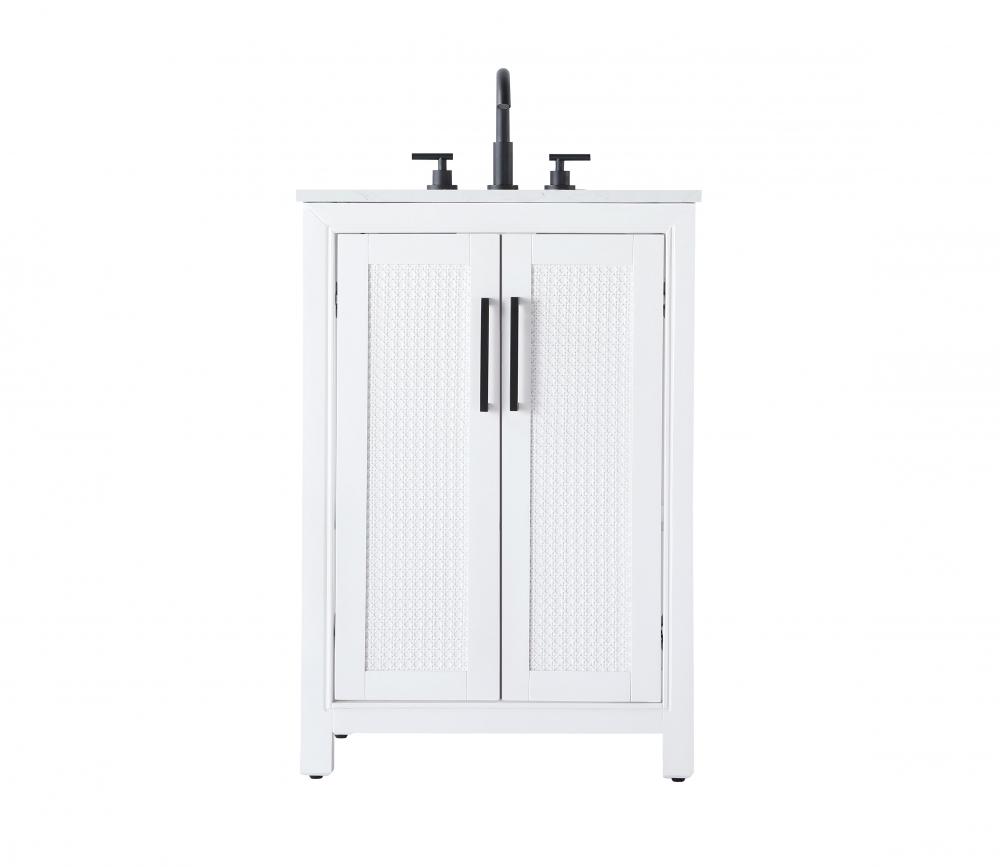 Vanity Cabinet 2Dr 24x21.5x35 White