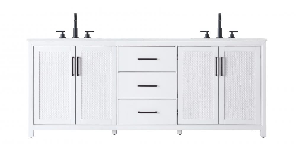 Vanity Cabinet 4Dr 3Dw 84x21.5x35 White