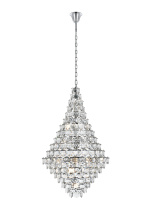 Elegant 1050G36C - Pendant D36"H60"L38 Chrome