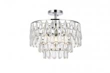 Elegant 1103F16C - Mila 16 inch flush mount in chrome