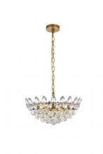 Elegant 1104D18BR - Emilia 18 inch pendant in brass