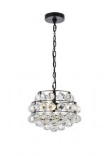 Elegant 1106D12BK - Savannah 12 inch pendant in black