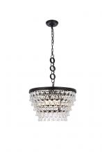 Elegant 1219D19BK/RC - Nordic 5 lights black pendant