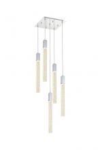 Elegant 2066D16C - Weston 5 lights pendant in chrome