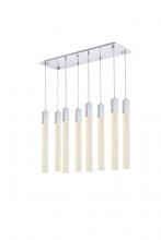 Elegant 2066D36C - Weston 8 lights pendant in chrome