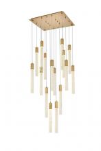 Elegant 2066G30SG - Weston 16 lights pendant in satin gold