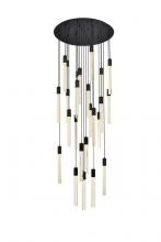 Elegant 2067G42BK - Weston 25 lights pendant in black