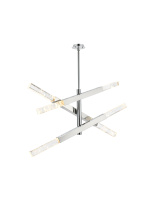 Elegant 2085L3C - Pendant L48"H19"L6 Chrome