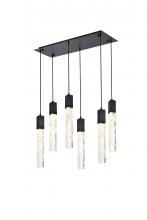 Elegant 2088D32BK - Pendant L32"W12"H24"L6 Black