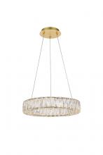 Elegant 3503D17G - Monroe Hang D17.7"H3"LED 22.5W G