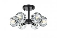 Elegant 3505F14BK - Eren Flush Mount D14" H7" L6 Black