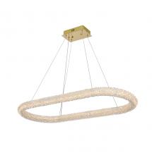 Elegant 3800D42L1SG - Bowen Hang L41.5" W18" H2.5" LED 48W DIM 3CCT  Satin Gold
