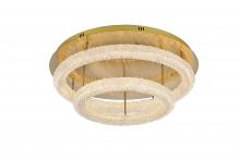 Elegant 3800F30L2SG - Bowen Flush D29.5''H10''LED 62W  Satin Gold