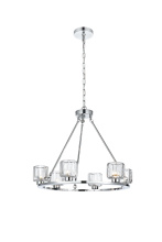 Elegant 5100D26C - Pendant Light D26" G9 Lt6 40W Chrome