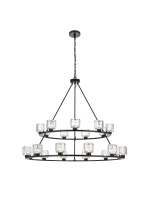 Elegant 5100L248BK - Pendant Light D36"+48" G9 Lt21 40W Black