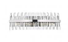 Elegant 6200W36C - Serephina 36 inch crystal bath sconce in chrome