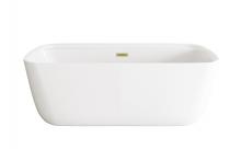 Elegant BT10567GW-BGD - Bathtub 66.9x30.7x23.6 GW with BGD drain kit