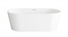 Elegant BT30167GW-BNK - Bathtub 66.9 x 30.7 x 23 GW with BNK drain kit