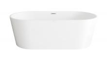 Elegant BT30167GW-PCH - Bathtub 66.9 x 30.7 x 23 GW with PCH drain kit