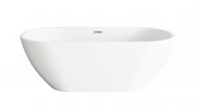Elegant BT30367GW-BNK - Bathtub 66.9 x 29.5 x 23 GW with BNK drain kit