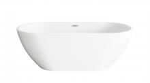 Elegant BT30367GW-PCH - Bathtub 66.9 x 29.5 x 23 GW with PCH drain kit