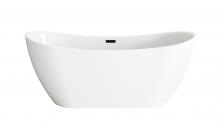 Elegant BT30467GW-MBK - Bathtub 66.9 x 28.3 x 27.6 GW with MBK drain kit