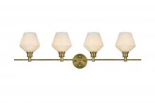Elegant LD2321SG - Gene Wall L37.6W8H10.5 Satin Gold W/GL