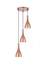 Elegant LD2408HG - Aiken Hang D13.8"H11.4"L3 Honey Gold