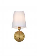 Elegant LD7322W6SG - Wall sconce W6"x E7.5" x H11.8"L1 Satin Gold