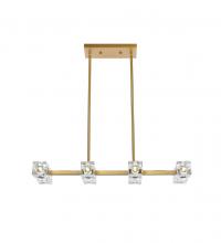 Elegant LD920D30SG - Lyra Pendant L30" W8" H2.5" L8 Satin Gold