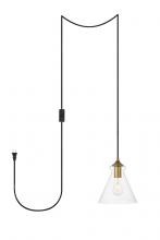 Elegant LDPG2244BR - DESTRY Hang D7.9"H9.4"L1 with plug BR