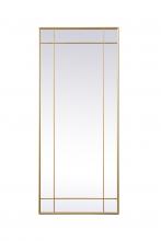Elegant MR3FL3070BRA - Viola Floor mirror 30"W x 70"H brass
