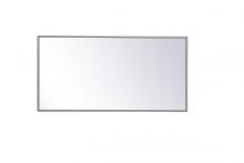 Elegant MR41836GR - Metal frame rectangle mirror 18 inch x 36 inch in Grey