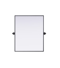Elegant MR6H2430BLK - Metal Frame Mirror 24"W x 30"H Black