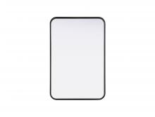 Elegant MR8A2030BLK - R Corner Mirror 20"x30"x2" Black