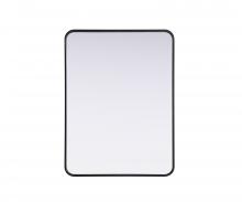 Elegant MR8A2736BLK - R Corner Mirror 27"x36"x2" Black