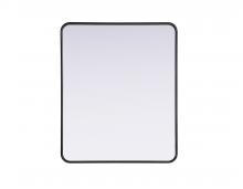 Elegant MR8A3036BLK - R Corner Mirror 30"x36"x2" Black