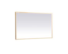 Elegant MRE63048BR - Pier 30x48 inch LED mirror with adjustable color temperature 3000K/4200K/6400K in brass