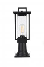 Elegant OD319P18BK - Outdoor Pole Light L6.5" H18" W5.5" L1 Black