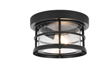 Elegant OD614F10BK - Carla 10 inch Outdoor Flush Mount in Black