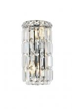 Elegant V2030W6C/RC - Maxime 2 light Chrome Wall Sconce Clear Royal Cut Crystal