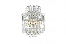 Elegant V8949W12C/RC - Corona 2 light Chrome Wall Sconce Clear Royal Cut Crystal