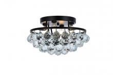Elegant V9805F14BK/RC - Corona 14 inch black flush mount