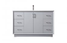 Elegant VF19654GR - Vanity Cabinet 6Dw 2Dr 54"W x 22"D x 35"H grey